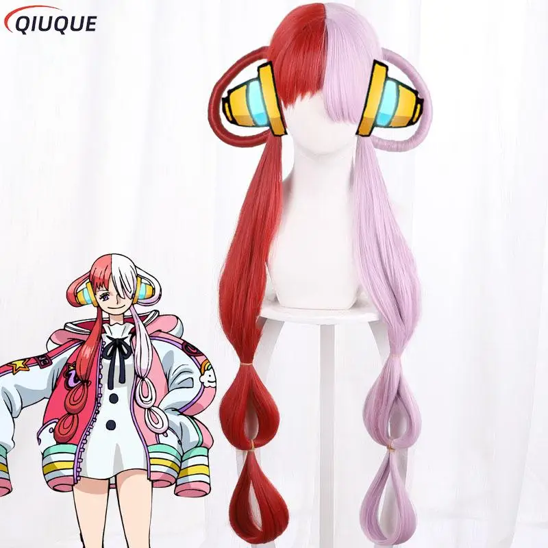 Anime Film RED Uta Cosplay Costume Wig Earphone Women Daily Coat Dress Halloween Carnival Party Outfit