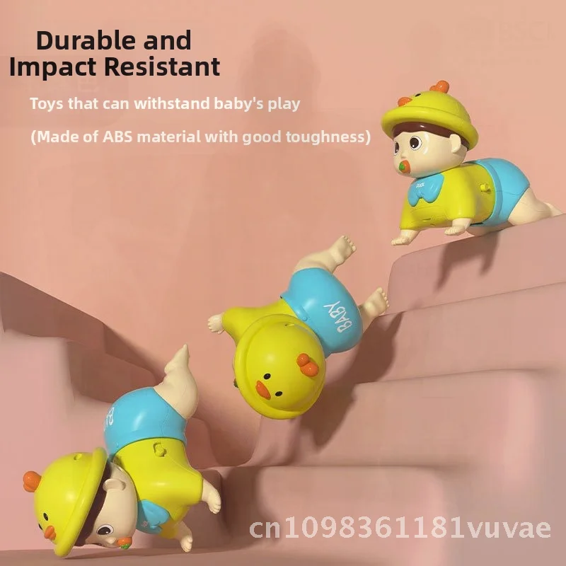 

Electric Crawling Baby Doll Toy with Music & Lights Early Education Fun Guide for Baby Learning to Crawl Interactive Infant Gift