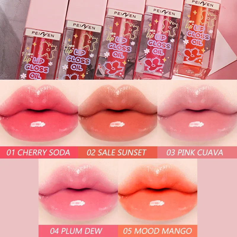 

EOEKKY Colored Lip Gloss Pearlescent Mirror Lip Glaze Does Not Fade, Does Not Stick Cup Lasting Moisture