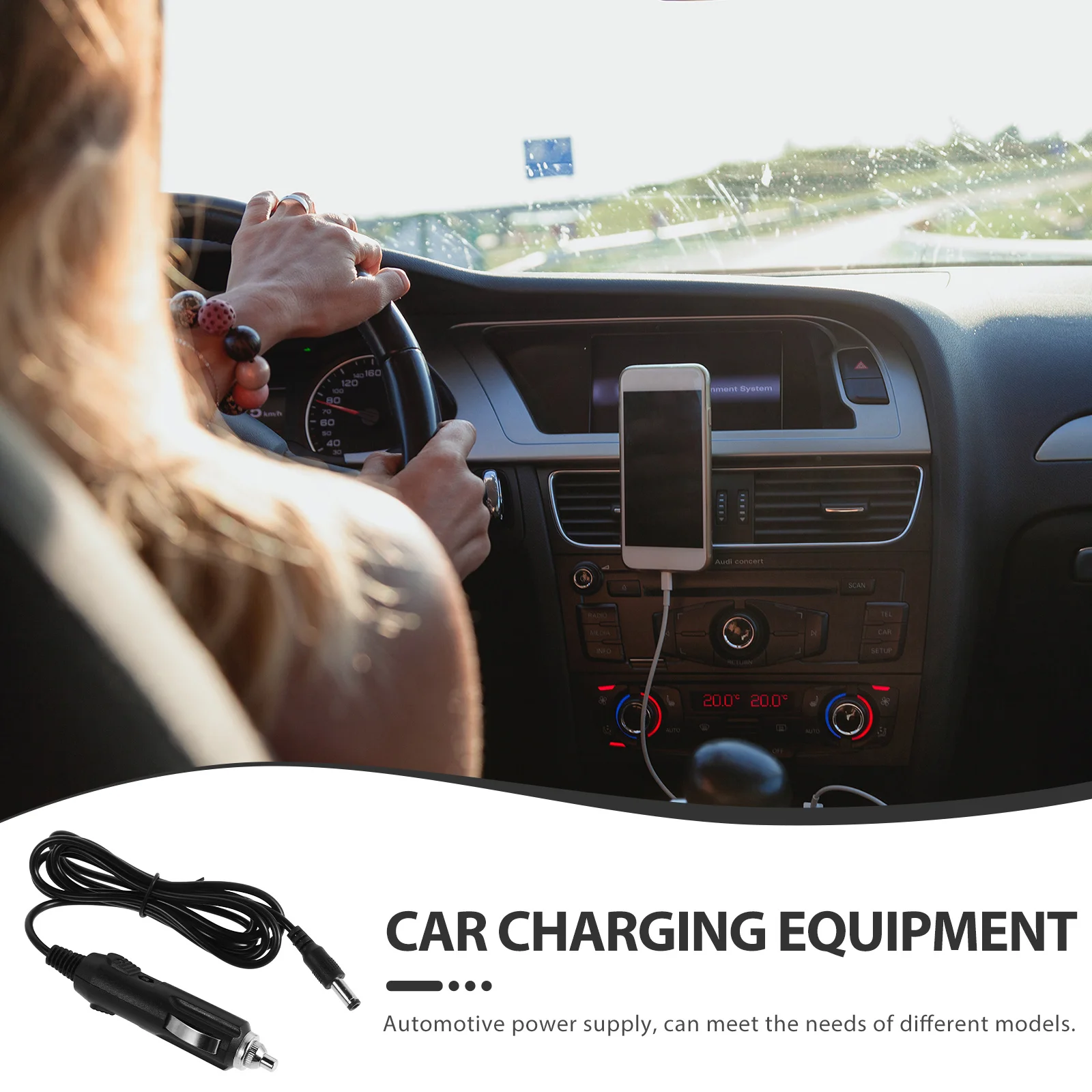 Cavo di alimentazione per auto Cavo di prolunga per accendisigari 12V 24V Controllo interruttore Connessione stabile Cavo lungo per uso pompa d'aria per auto