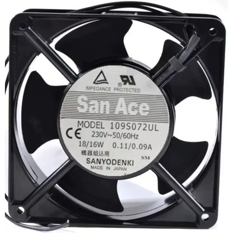 For New original Sanyo 12CM 12038 220V imported large air volume metal cooling fan 109S072UL