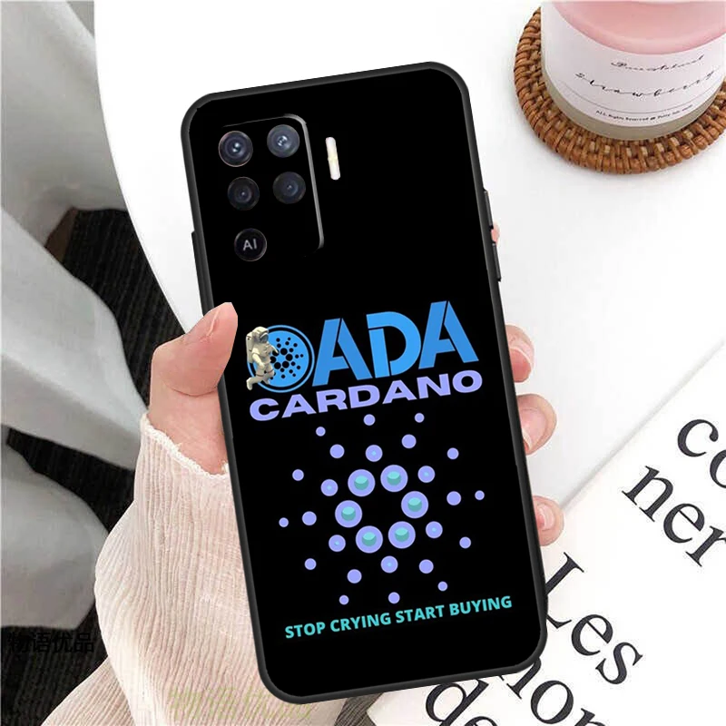 Cardano Coin Ada Cryptocurrency For OPPO A52 A72 A92 A1K A15 A16 A54 A74 A94 A3S A5S A5 A9 A31 A53 A83 A91 A93 Phone Case