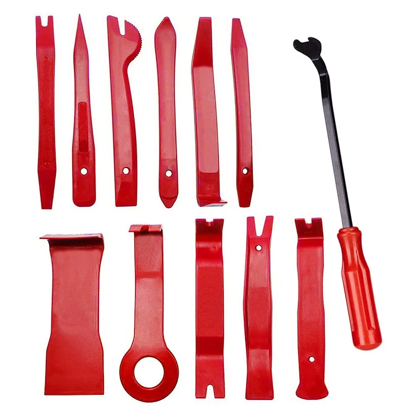 12/19 Pcs Car Pry Board Tool Set - Hard POM Audio/Instrument Panel Disassembly Tool  | 19Pcs with Storage Bag