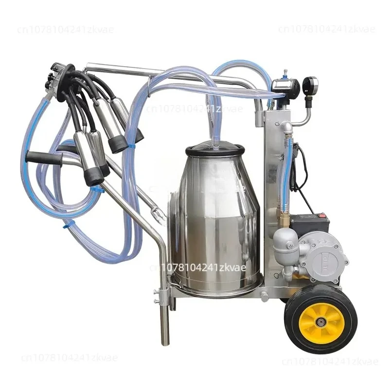 Energy-efficient Vacuum Milking Machine - 25 Liters,  Capable of Milking 10-12 Cows Per Hour.