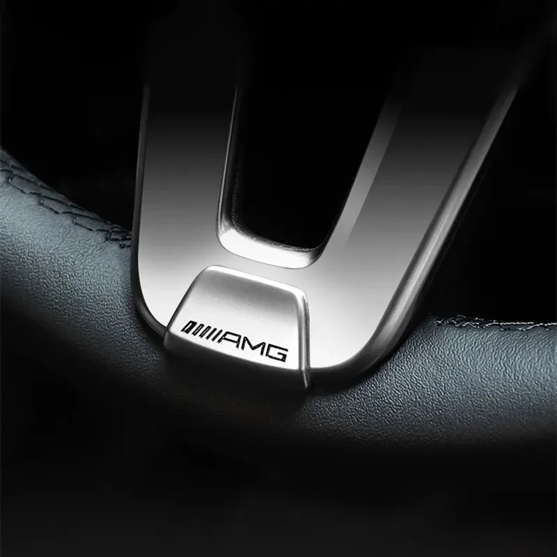 Emblema de volante de carro, Emblema Interior, Mercedes Benz AMG W206, W204, W205, W212, W213, W221, W222, W223, W251, W464, GLE