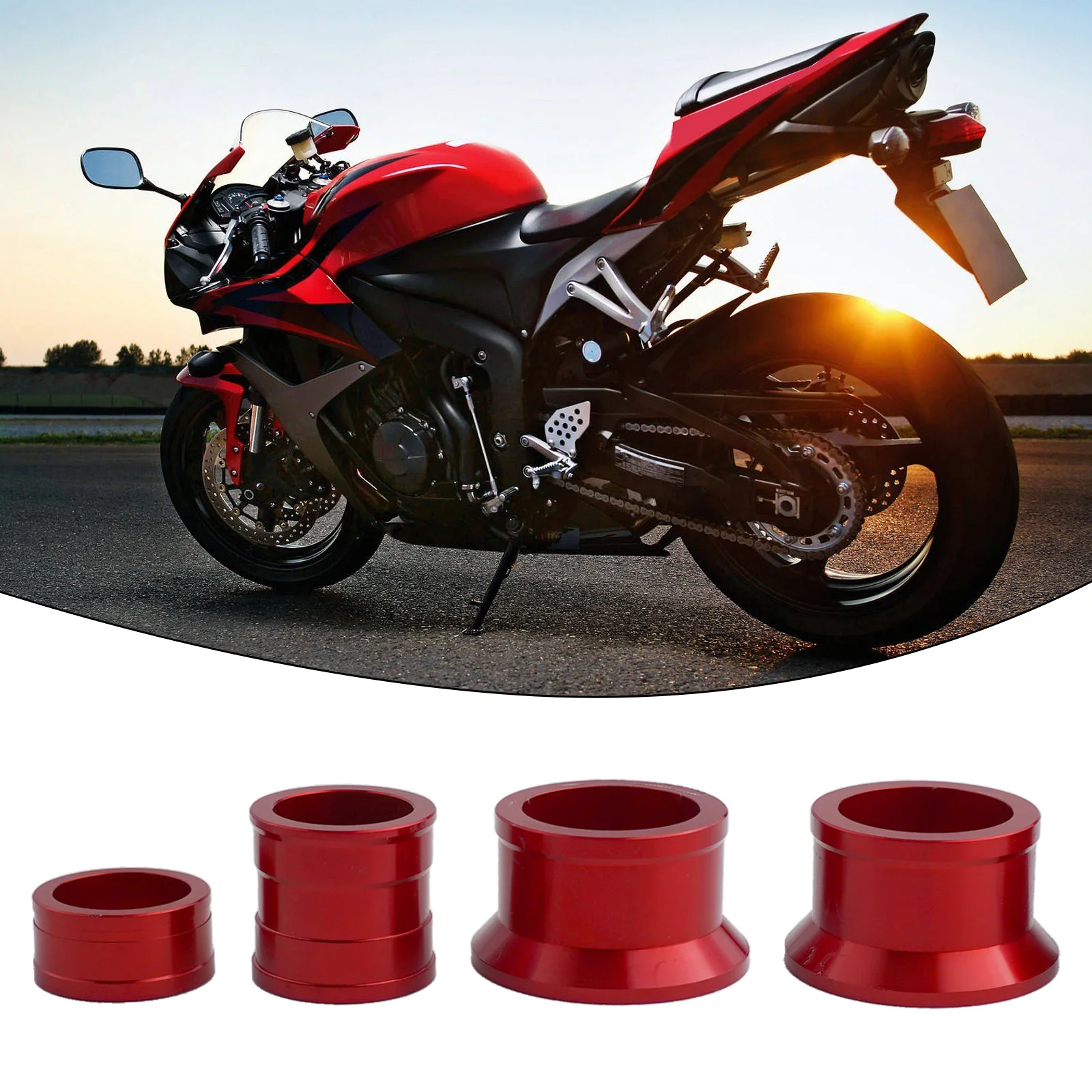 Practical For CR125 CR250 CRF250R CRF450 Works With Stock OEM Hubs Only Rear Wheel Spacers Set Anodized 6061 Aluminum