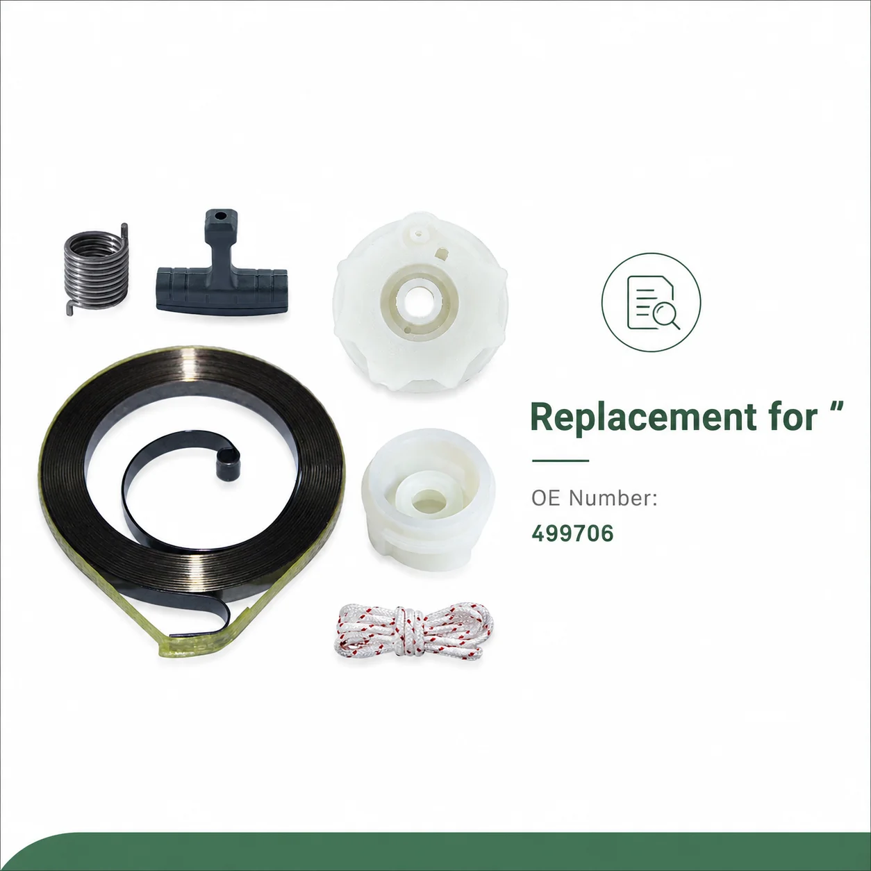 6 Pack Recoil Starter Pull Start Rope Pulley Coil Spring Kit Fits Stihl TS410 TS420 Cut Off Saw Replacement Parts Accessories