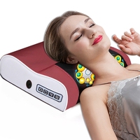 20 heads cervical vertebra massager electric neck waist body neck massage pillow shoulder kneading back massge cushion