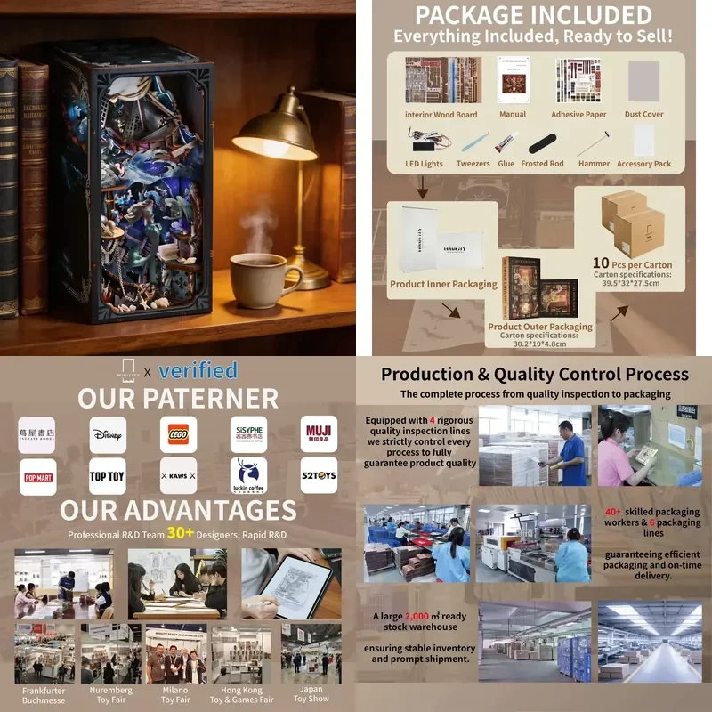 Wholesale Custom 3D Wooden Puzzle Building Model Craft Kit Brain Teaser Toy Eco Friendly Wood LED Birthday Gifts Desk