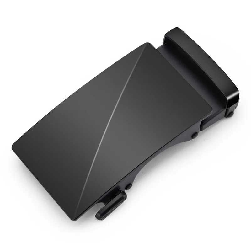 3.5cm Alloy Auto Ratchet Belt Buckle, Anti-scratch Belt Head Replacement Accessory for 3.2-3.5cm Men Waist Belt