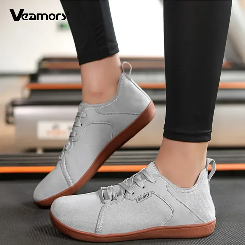 รองเท้าเท้าเปล่ากว้างสำหรับผู้ชายรองเท้าวิ่งแบบครอสเทรนนิ่งสำหรับผู้ชายรองเท้ามินิมอลกล่องนิ้วเท้ากว้างเป็นศูนย์