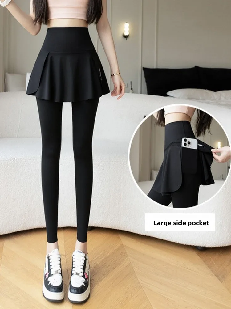 

Весенне-осенние брюки для йоги с высокой талией Nine Points, женские брюки больших размеров с базовым слоем, спортивные повседневные брюки с принтом