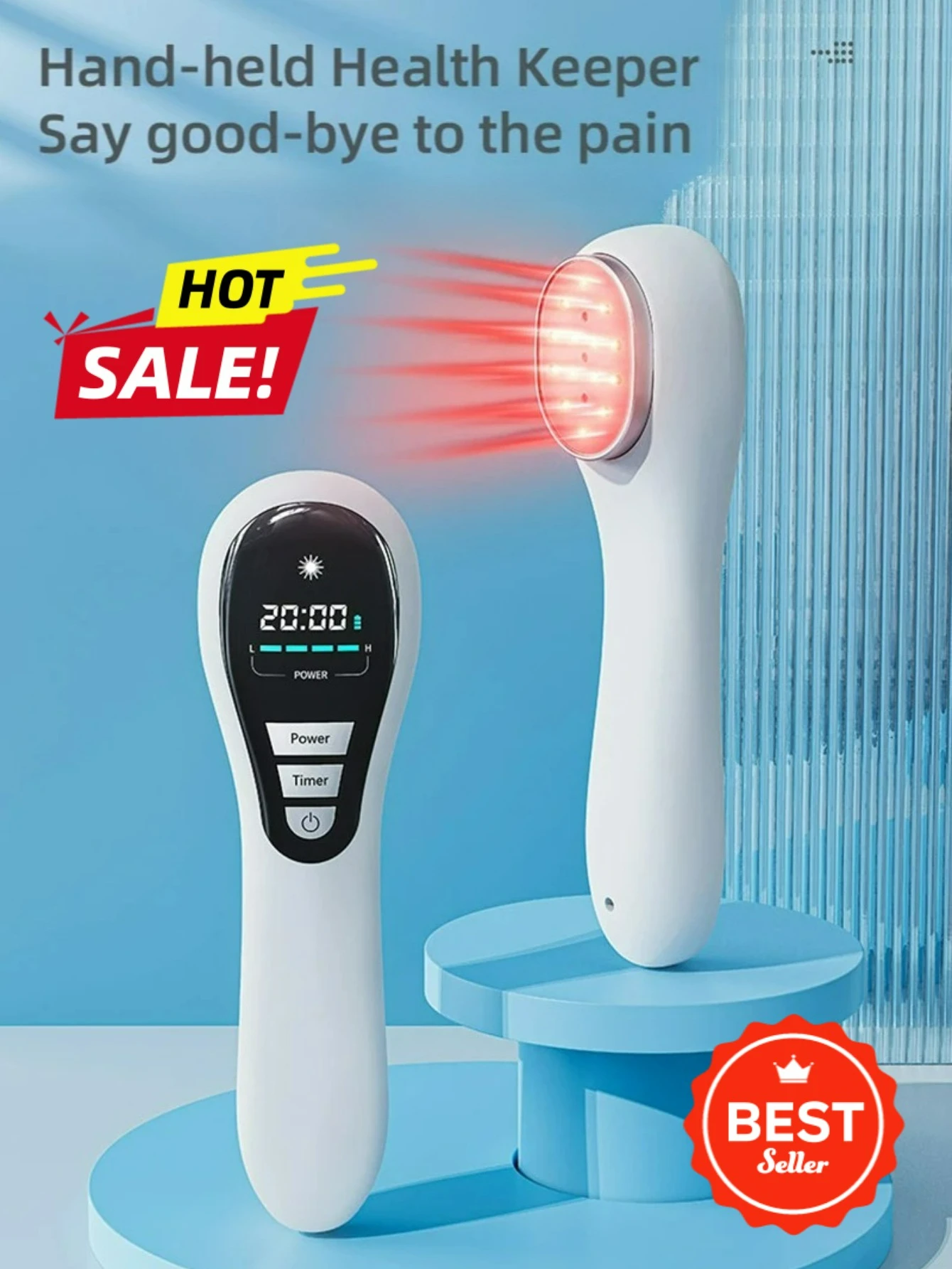 650nm 808nm جهاز العلاج بالليزر البارد ليزر منخفض المستوى لتخفيف آلام المفاصل العلاج بالضوء الأحمر معدات الرعاية الصحية المنزلية