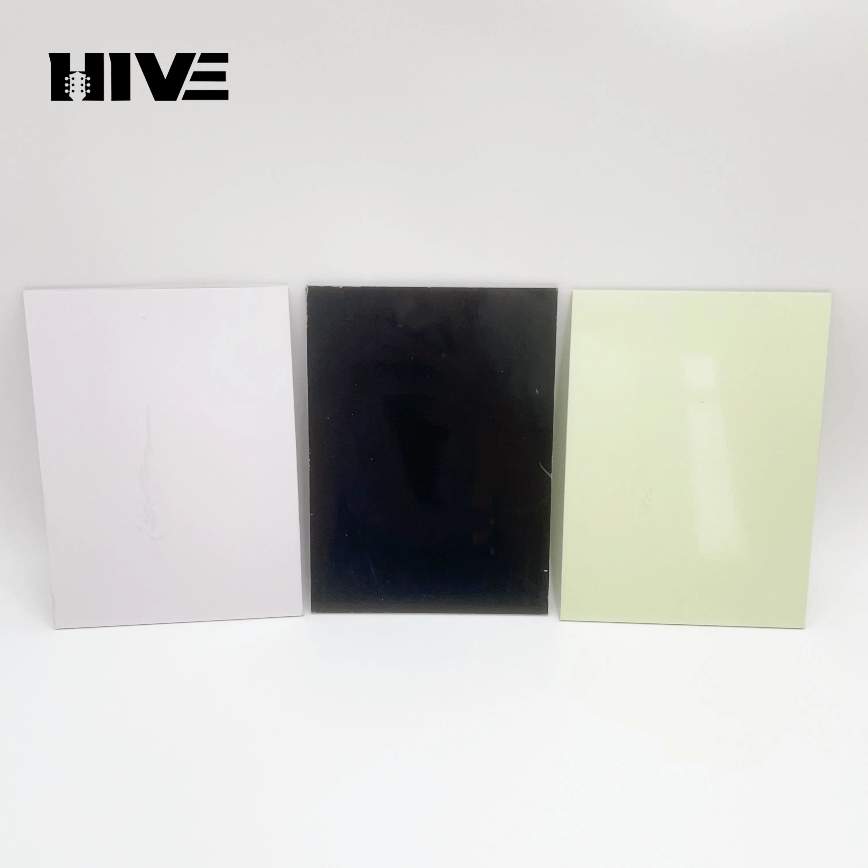 Blank DIY Electric Guitar Back Cover Plate PVC ST SQ Electric Guitar Bridge Protective Cover 6-Hole 3-layer Guitar Cover Plate