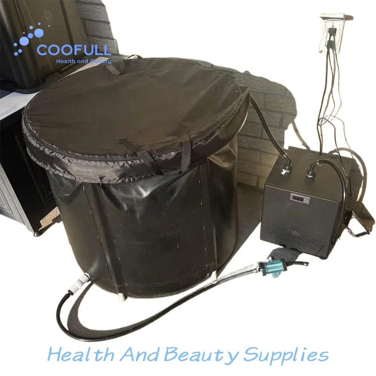 Coofull OEM Inflatable Bathtub Cold Plunge Water Acrylic Cooling Ice Bath Chiller 3-Person 300L for Athletes