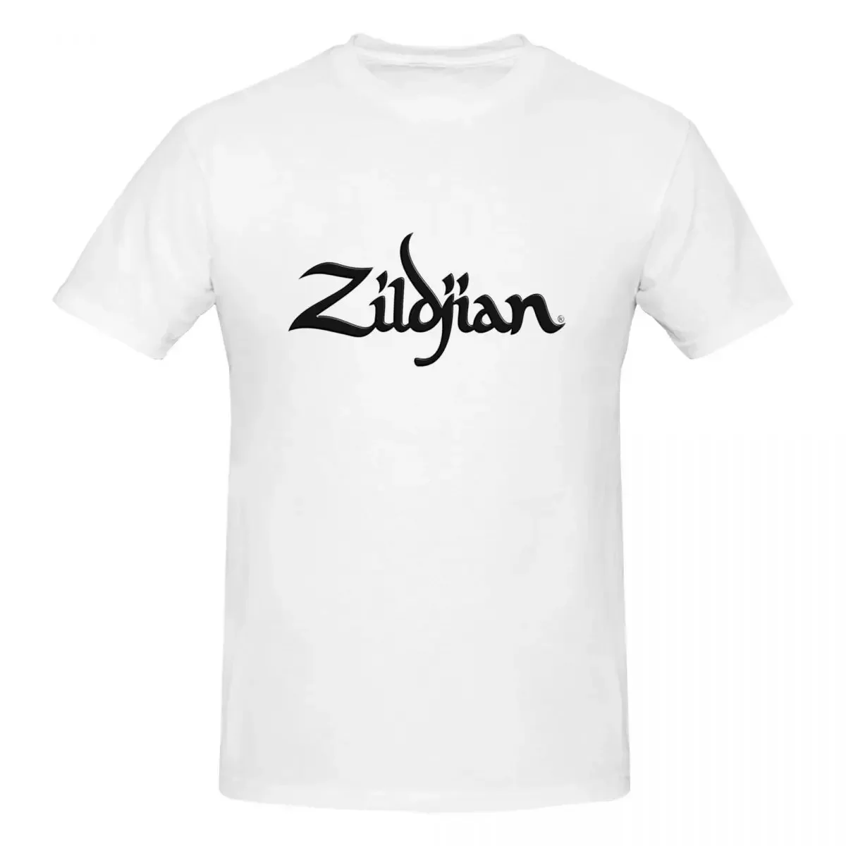 Zildjian Drums Drummer Drum Music Cymbals Percussion 100% Cotton T-shirt Men's Classic T Shirts Men Round Neck Short Sleeve