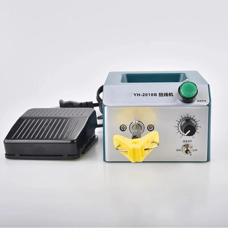 220V Electric Twisting Machine Adjustable Speed Pedal Shielded Wire Braided Wire Twisting Machine Forward And Reverse Winding