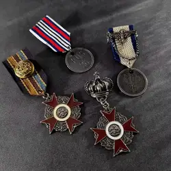Hot selling trendy product Instagram style coat badge clothing accessories Cross Crown Medal brooch