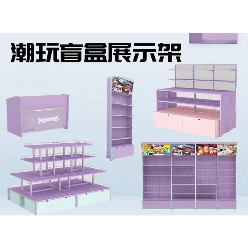 Shelf Animation Peripheral Figure Display Rack Suitable for POP MART blind box display rack stores