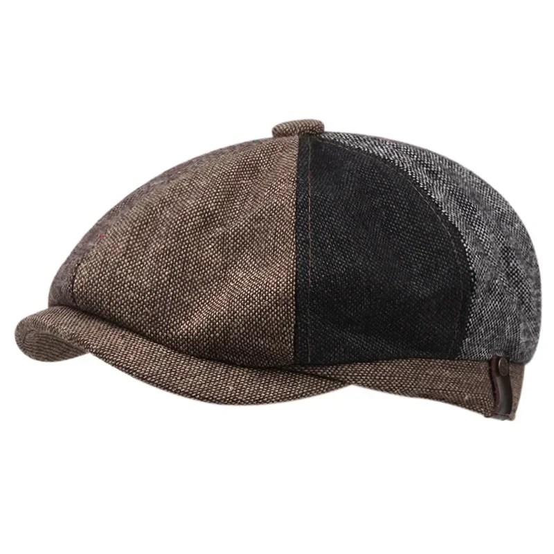 Vintage Retro Caps Männer Britische Maler Hüte Mode Herbst Winter Berets Fischgräten Flache Kappe Hip Hop Berets für Frauen Männer Neue – Detail 24