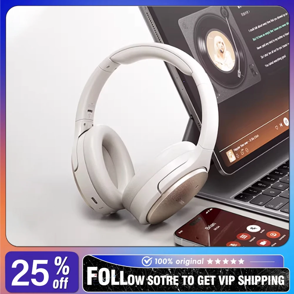 

Наушники FiiO JadeAudio JN3 Over-Ear Bluetooth с активным шумоподавлением (ANC), проводным и беспроводным режимами, для киберспорта, подарок