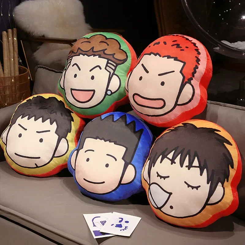 SLAM DUNK Hand Pillows RukawaKaede Sakuragi Hanamichi Mitsui Hisashi Miyagi Ryota Double-sided Printed Throw Pillow Holiday Gift