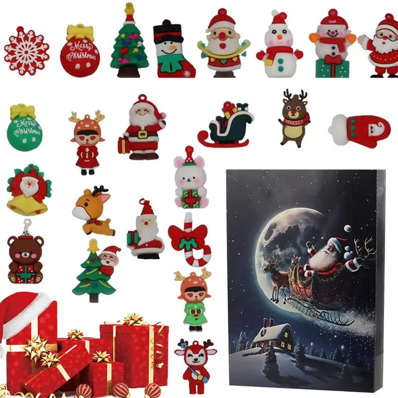 

Christmas Doll Advent Calendar 24 Days Toy Advent Calendar Christmas Cute Figures Doll Advent Calendar For Kids And Adults