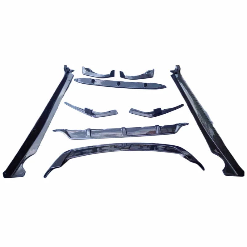 

Black Knight Style Carbon Fiber Front Bumper Edge Side Skirts Rear Diffuser Rear Spoiler Body Kit for B X7 G07 2018
