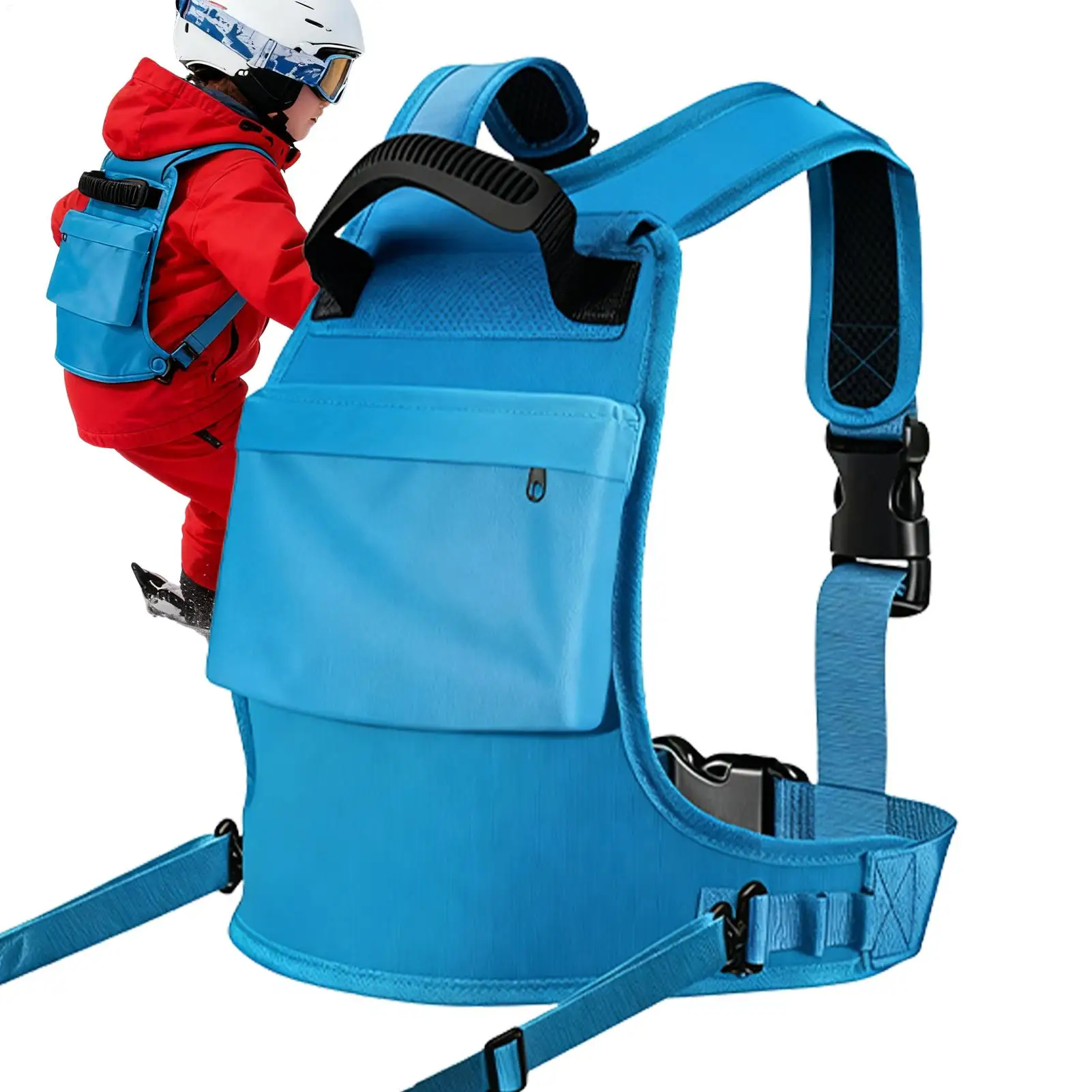 

Kids Ski Training Harness Adjustable Child Beginner Snowboarding Skiing Auxiliary Trainer Traction Safety Belt Ski Harness