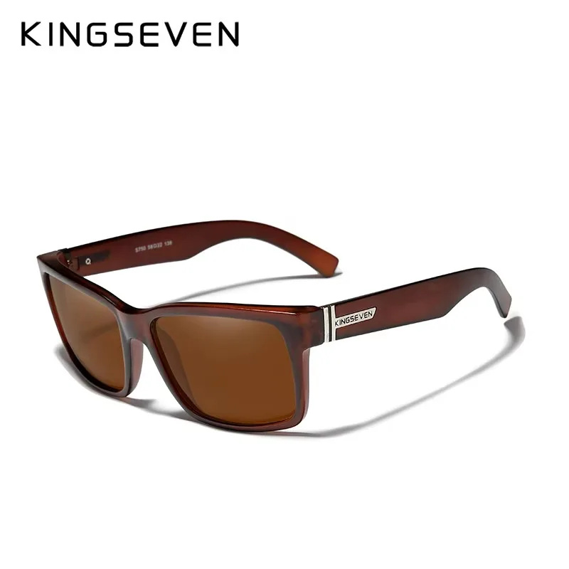 

KINGSEVEN популярные модные новые летние солнцезащитные очки UV400 квадратная оправа поляризованные мужские/женские антибликовые очки для вождения на открытом воздухе