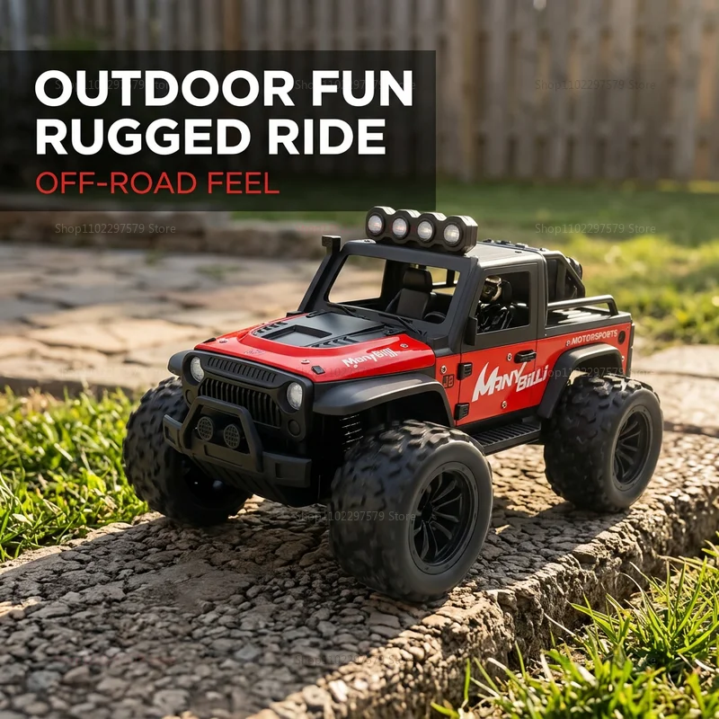 NEW 1/16 Scale Off Road RC Truck 2WD High Speed 20KmH Durable All Terrain Monster Truck for Adults Kids Remote Control Toy Gifts - view 4