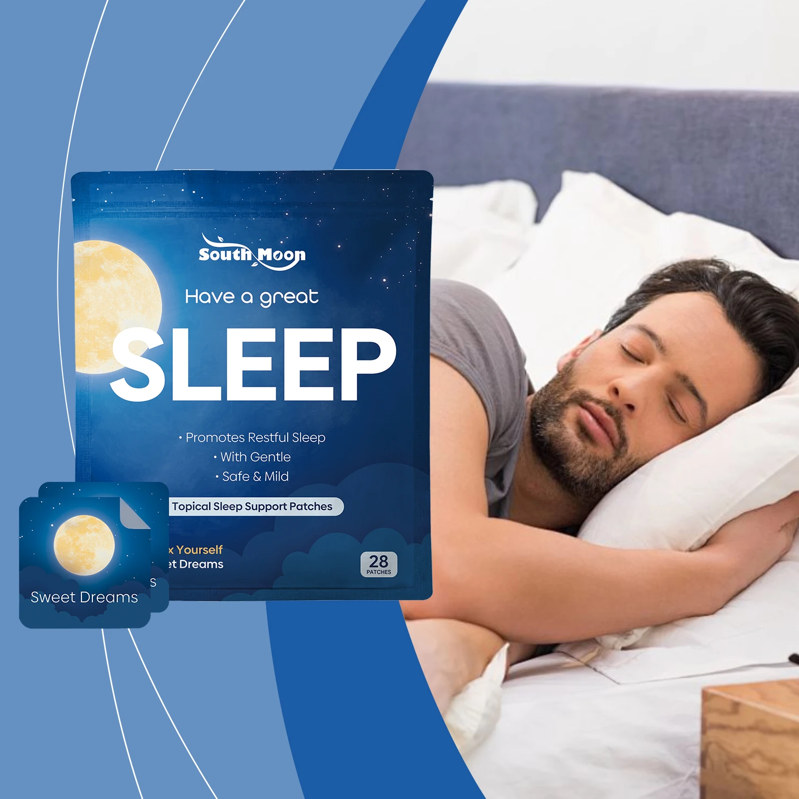 Sleep Aid Patch Relieve Insomnia Falling Asleep Improve Body Stress Decompression Soothing Neurasthenia Anti Insomnia Sticker