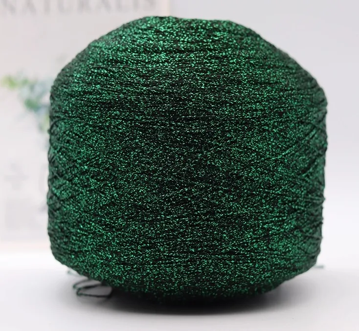 

500 г сверкающая полая пряжа, черная, зеленая, сделай сам, пряжа ручной работы, нить для ручного вязания крючком, одежда для рукоделия