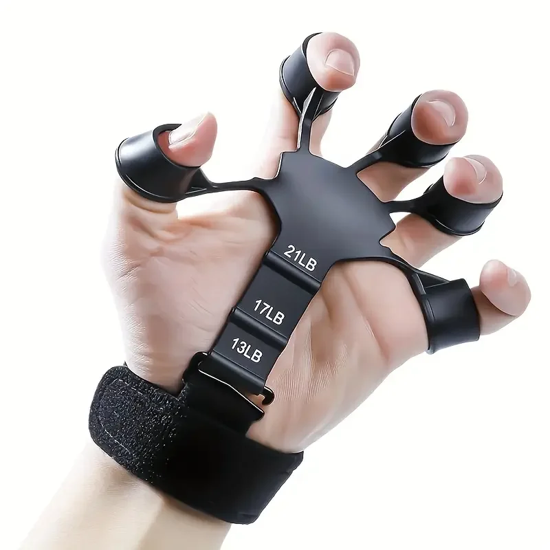 Silikon-Griffstärker mit 5 Fingern – Handrehabilitationsübungsgerät zur Verbesserung der Finger-/Handgelenktherapie und Aderzirkulation – Detail 2