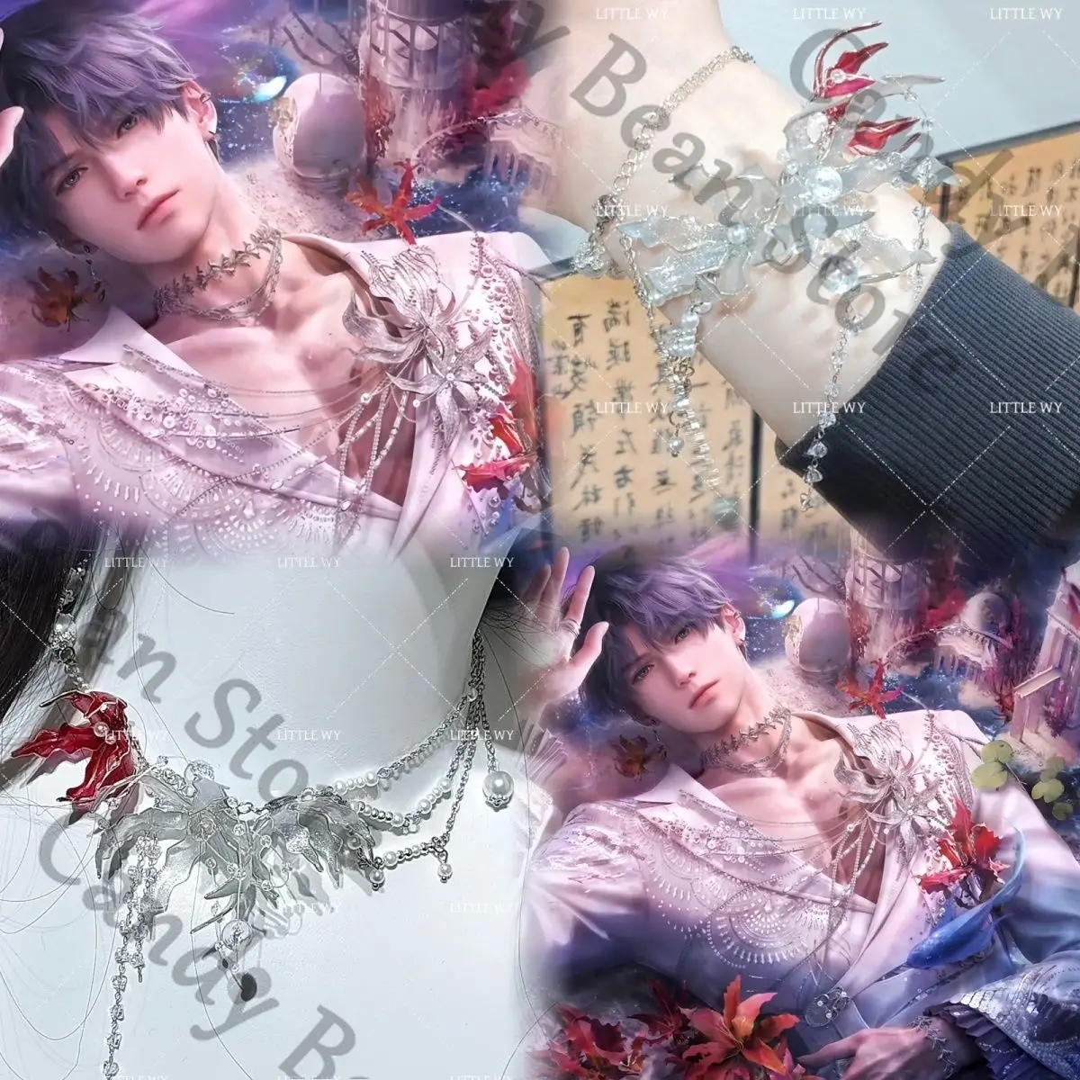 

Любовь и глубокое пространство Рафейэль аниме косплей цветок ручной работы ожерелье браслеты двойного назначения модель мультфильм амулет подвески Рождественский подарок