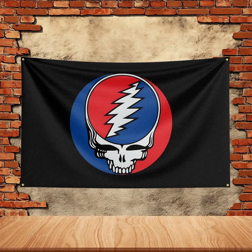 90X150ft Grateful Dead Band Party Flag Polyester Printed Flag Banner Tapestry for Garden Garage Decoration Concert Flag