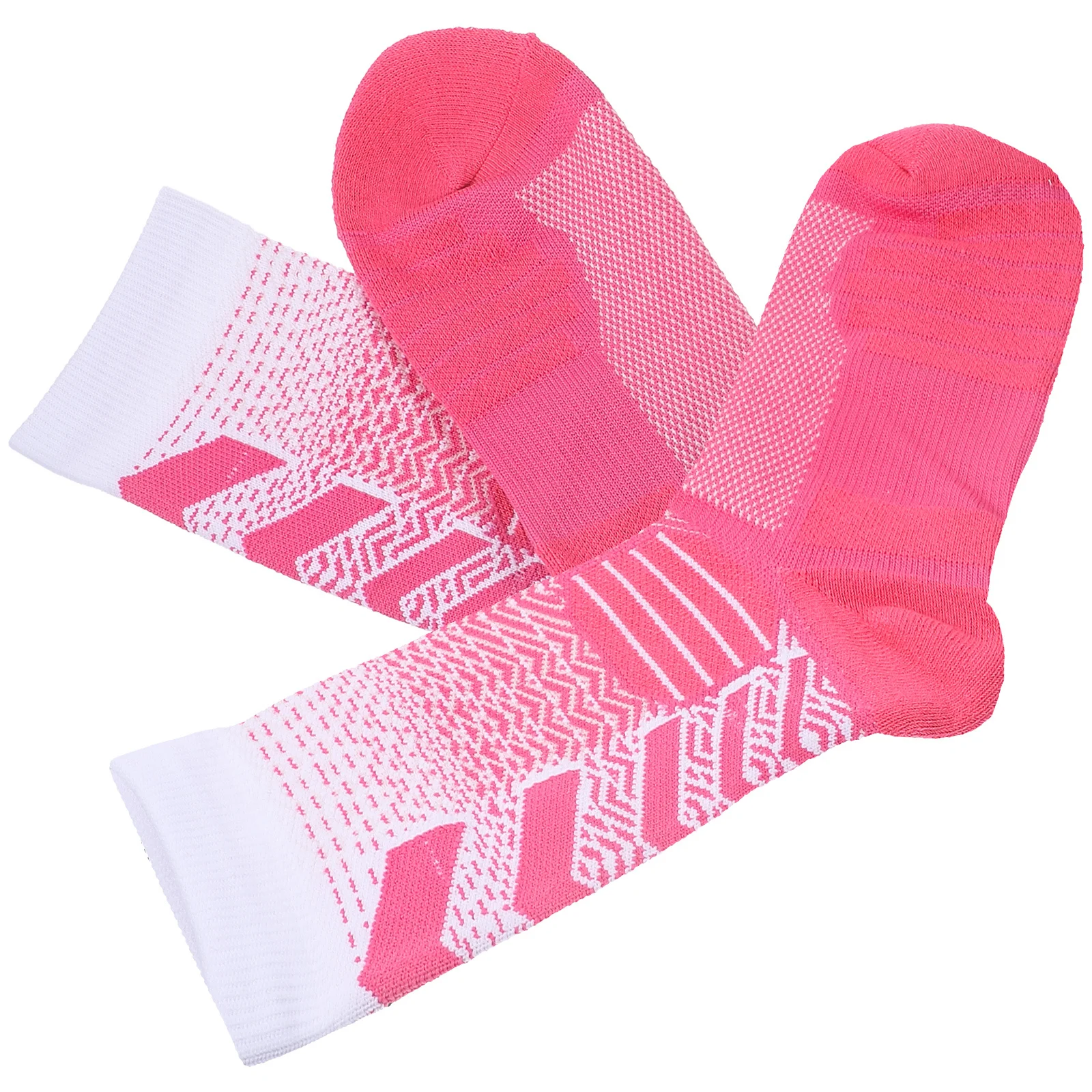 1 زوج سميكة توسيد جوارب رياضية تنفس منتصف العجل الجري كرة السلة الجوارب مرونة عالية فتل العرق للرجال