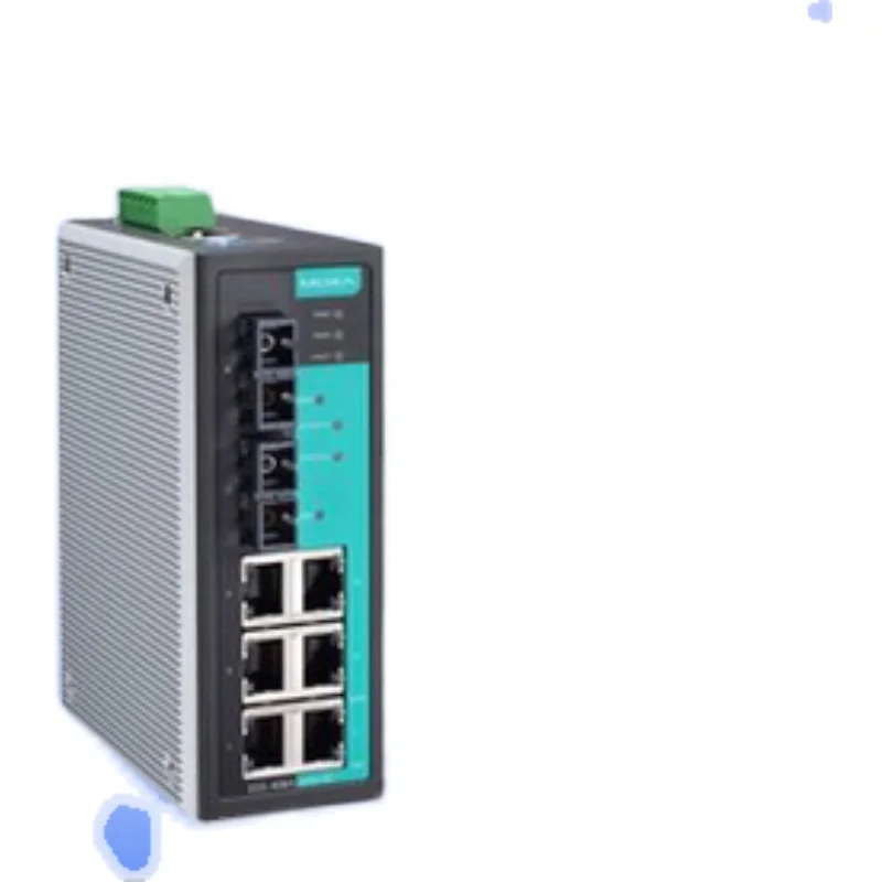 Taiwan MOXA EDS-408-a-6MM-SC 2 light electricity of eight industrial Ethernet switch rail type