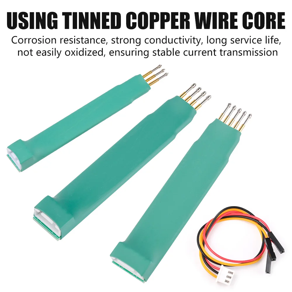 Programmierstift 2,54 mm Rastermaß 2P 3P 4P Microchip Federstifte Testsonde mit DuPont-Kabeln, Pogo-Pin für STC, STM32, STM8 Programmierung – Detail 2