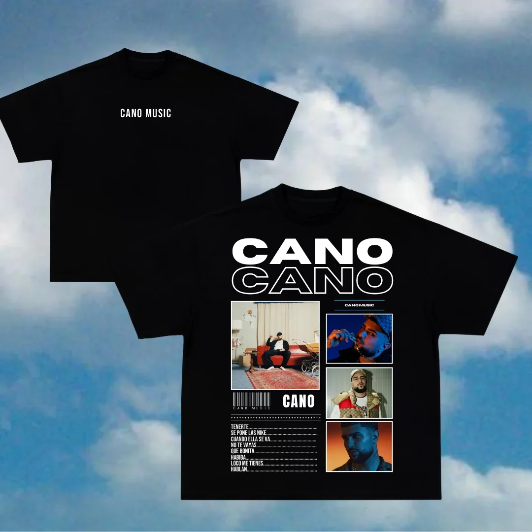 

Rapper Cano Triana Tour Merch T-shirts Women Men Oversized Y2k Tee Fashion Hip Hop T Shirt Comfort Casual Short Sleeves T-shirt