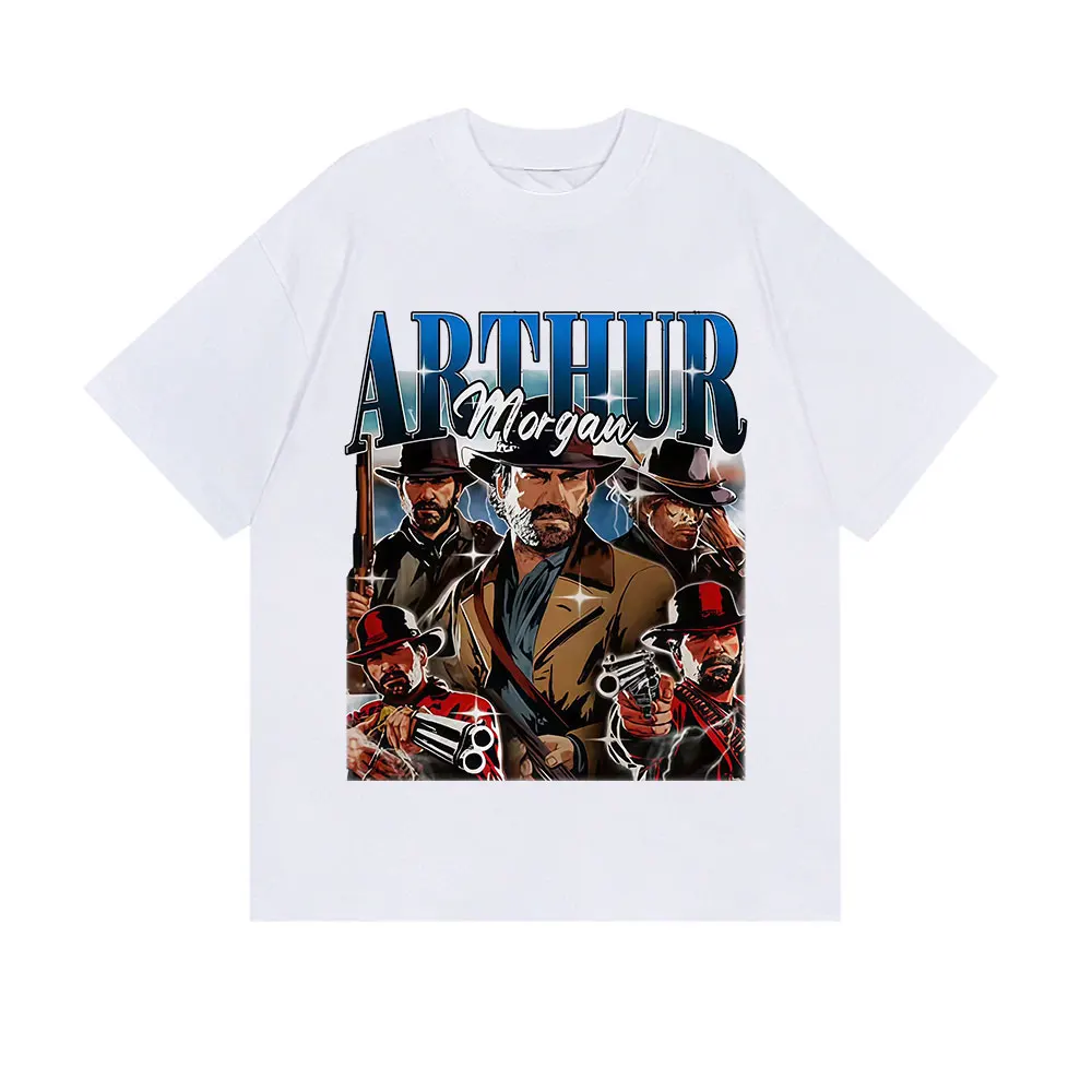 Limited Arthur Morga Red Dead Redemption 2 Graphic T-Shirt Men Women Casual Fashion Cotton Short Sleeve  oversized t shirt