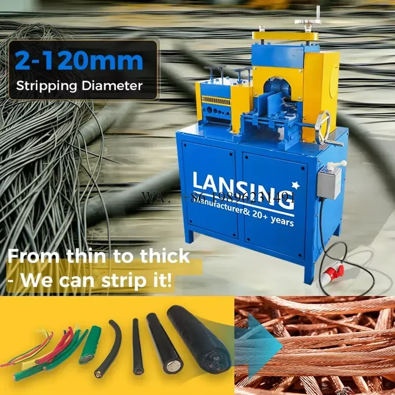 Wmwmnu Heavy Duty H120-4 Upgraded Combined Cable Stripper Industrial All-in-One for Large Thick Armored Cables High