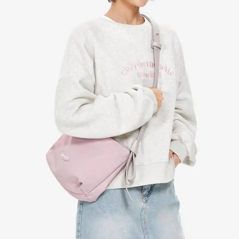 Bloom Haruku Grey Shoulder Women Sport Casual Pink Hobos Bags Handbag Female Fashion Messenger Underarm Bag Aesthetic