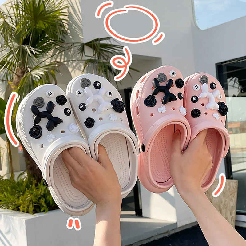 Summer Women Sandals New 6cm Platform Slippers Female Breathable Outdoor Beach Sandals Anti-slip High Heels Women Slip On Shoes
