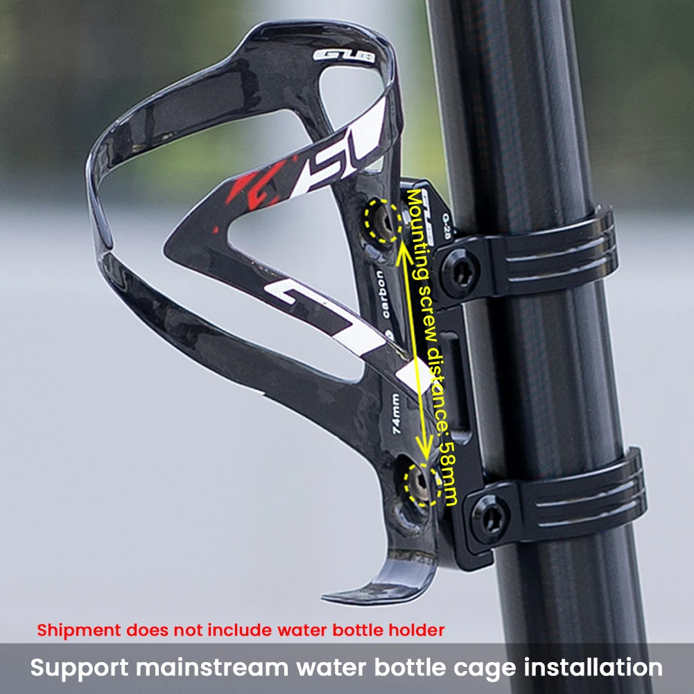 سبائك الألومنيوم زجاجة ماء قفص حامل محول تركيب قابل للتعديل دراجة زجاجة ماء حامل محول لزجاجة ماء حامل جبل #4