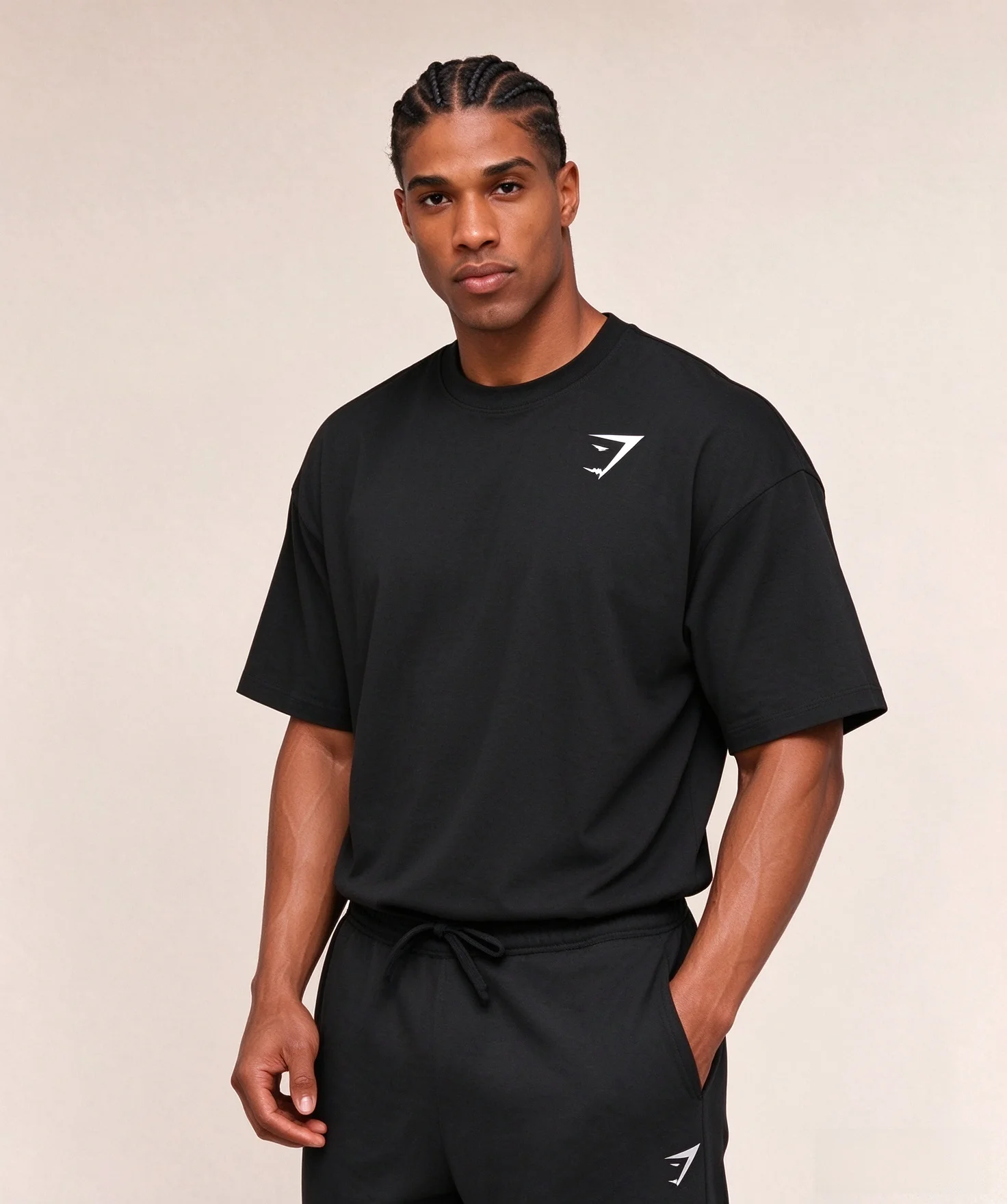 GYM SHARK Men's Sports T-shirt, GYM SHARK Cotton Casual Fitness Short Sleeve