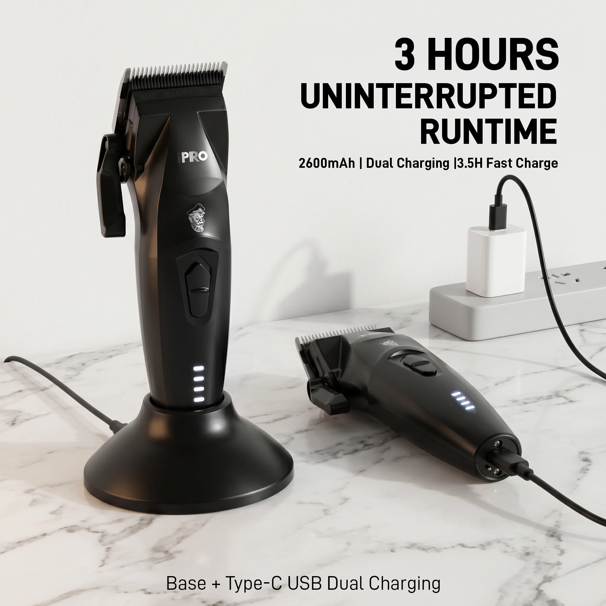 Ipro Barbers Multicolor Clippers Body Groomers Electric Cordless Shaver Hair Liner Clipper Professional Trimmer Clipper