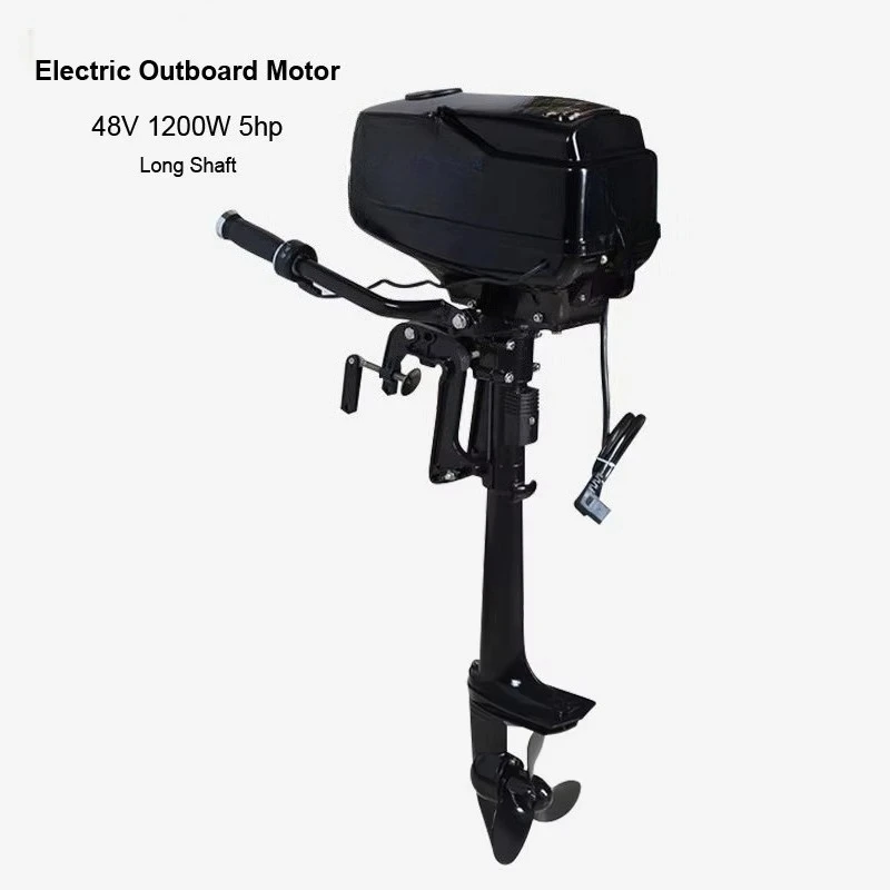 48V 1200W Heavy Fishing Boat Electric Outboard Boat Motor Marine Engine 18KM/H Powerful Transom Mounted Trolling Motor