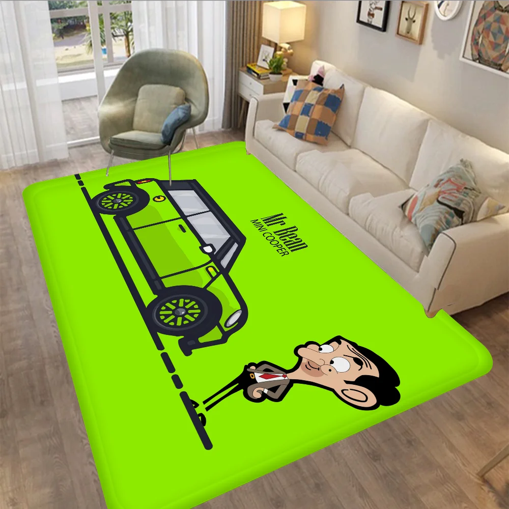 Mr. Bean Door Mat Washable Non-Slip Living Room Sofa Chairs Area Mat Kitchen Bedside Area Rugs