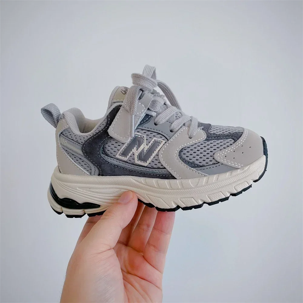 Zapatos deportivos para niños, zapatos informales para niñas, cómodos zapatos deportivos de malla para correr, zapatos de escuela transpirables de fondo suave para niños y niñas